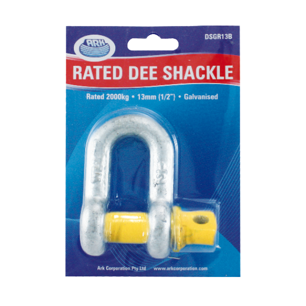 rated dee shackle blister