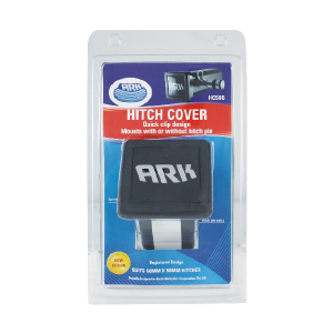 black Removable Hitch Receiver Cover carton