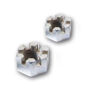 Axle slotted nuts