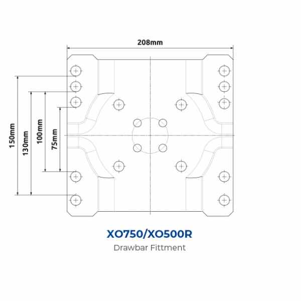 XO750B Jockey Wheel drawbar fitment