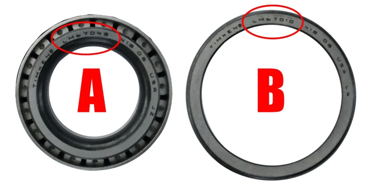 Trailer axle wheel bearing diagram