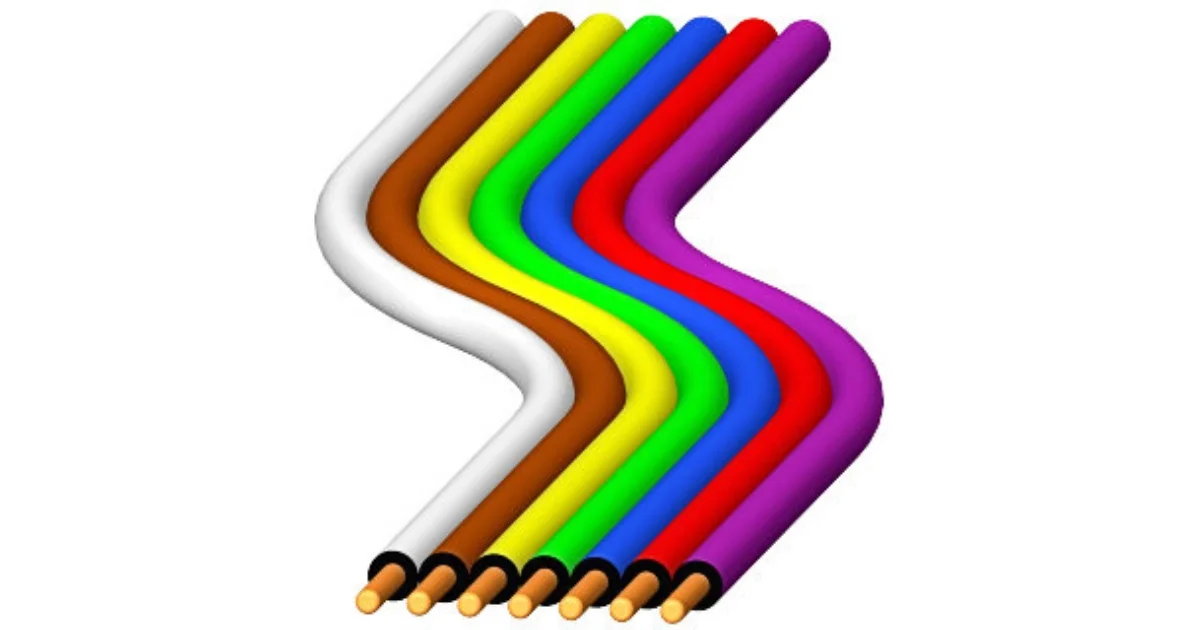 Wire colours diagram